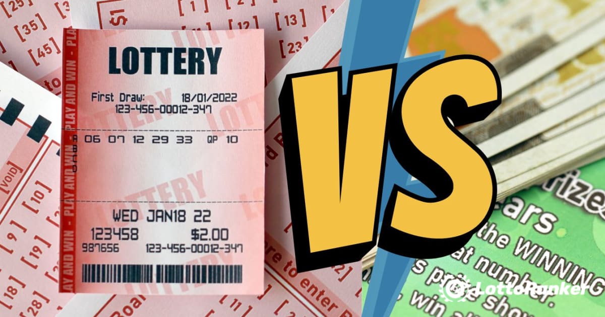 Lotteri vs skrapelodd: Hvilken har bedre vinnerodds?
